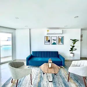 Apartamento Apartamento Con Vista En El Laguito Frente A La Playa, Cartagena